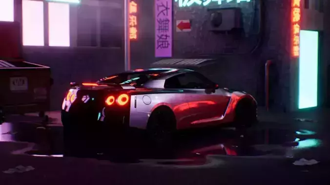 UE4 Nissan GT-R 