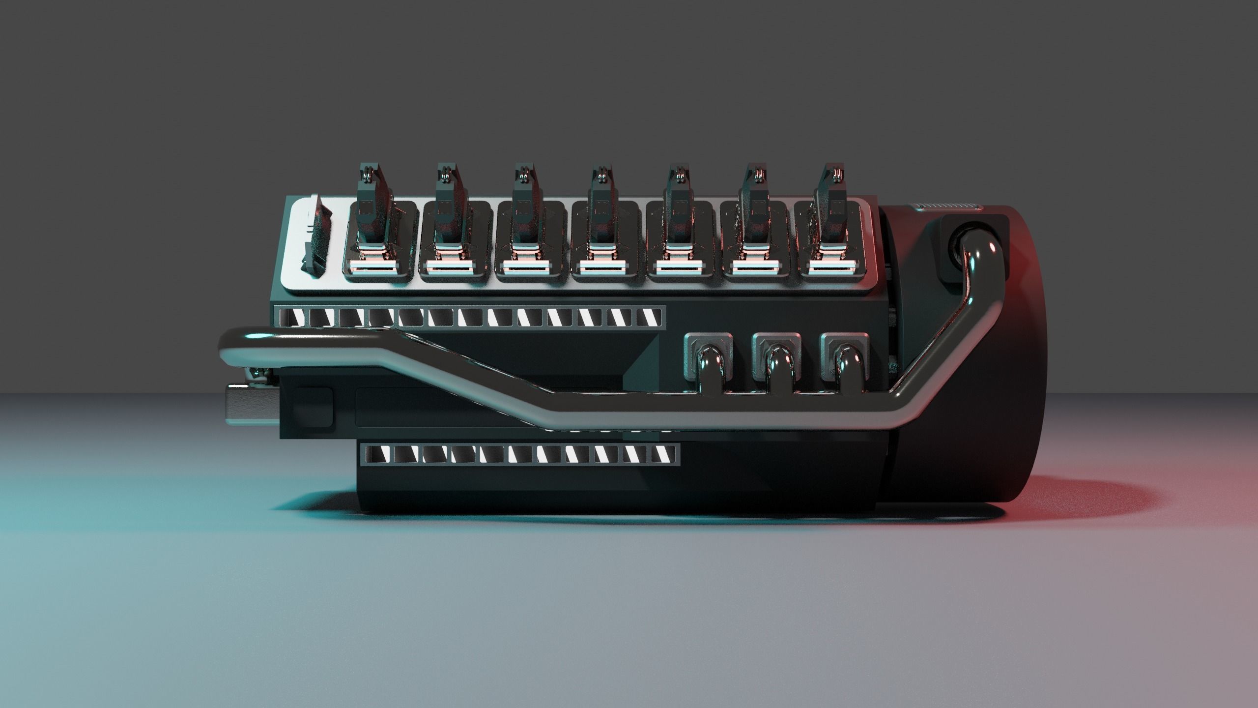 3D model Futuristic sci-fi engine 3D model_8