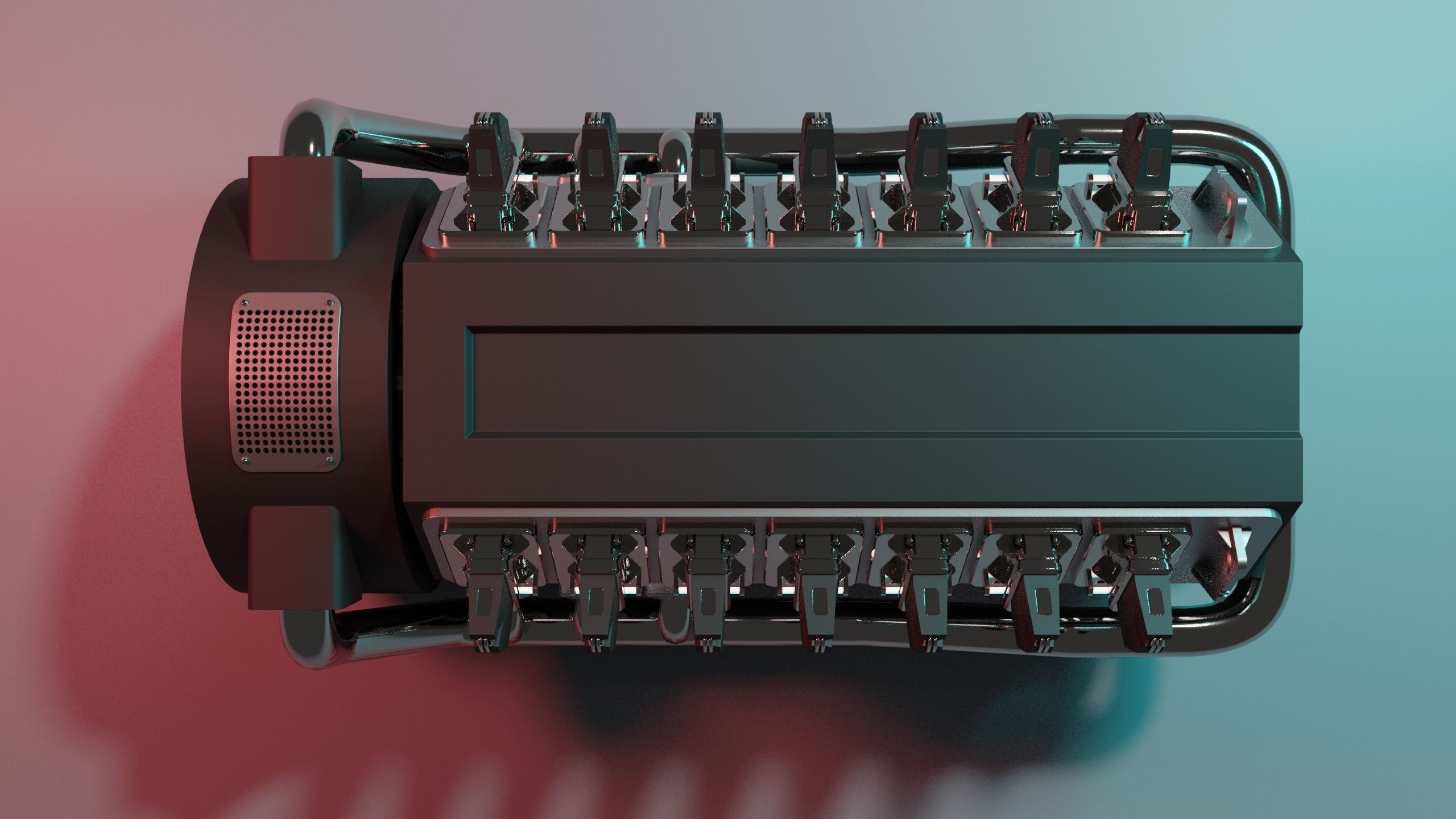 3D model Futuristic sci-fi engine 3D model_10
