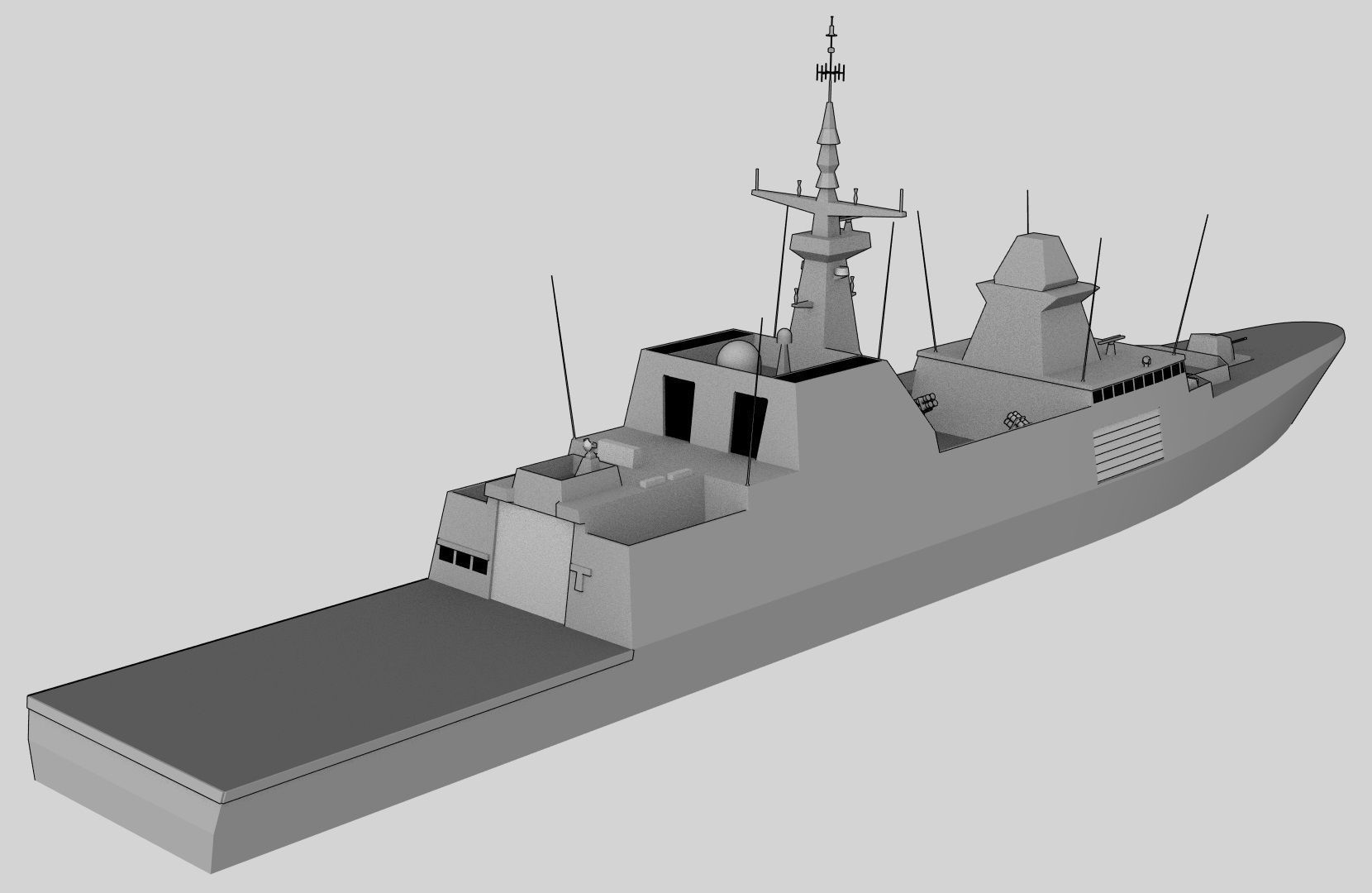 FFG Formidable Low-poly 3D model_2