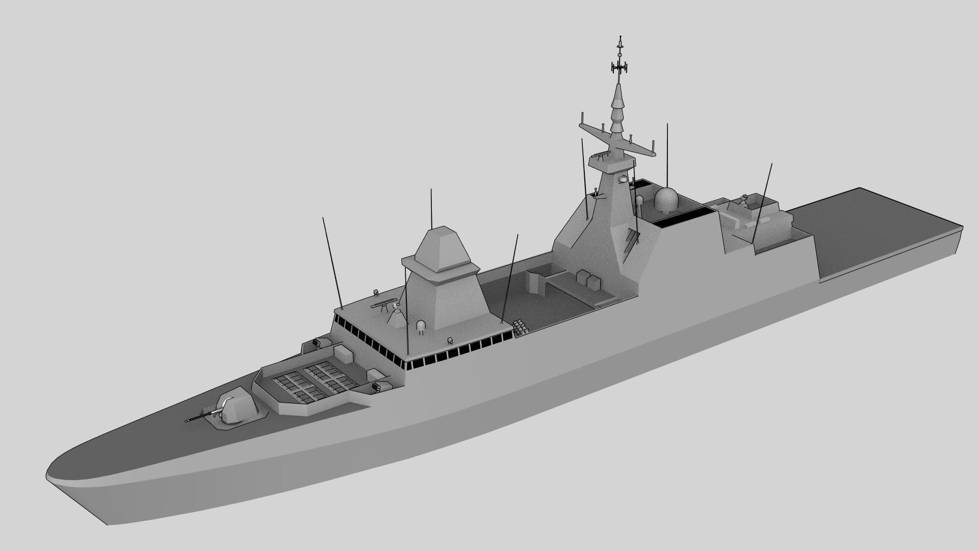 FFG Formidable Low-poly 3D model_5