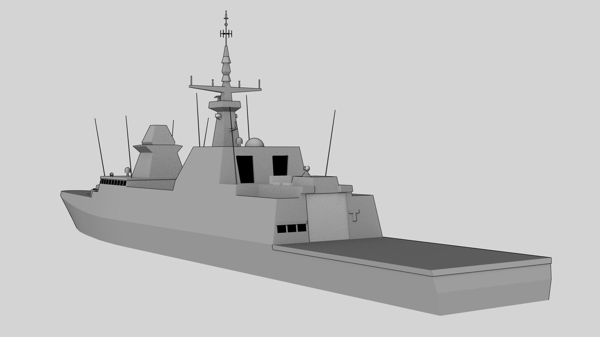FFG Formidable Low-poly 3D model_3