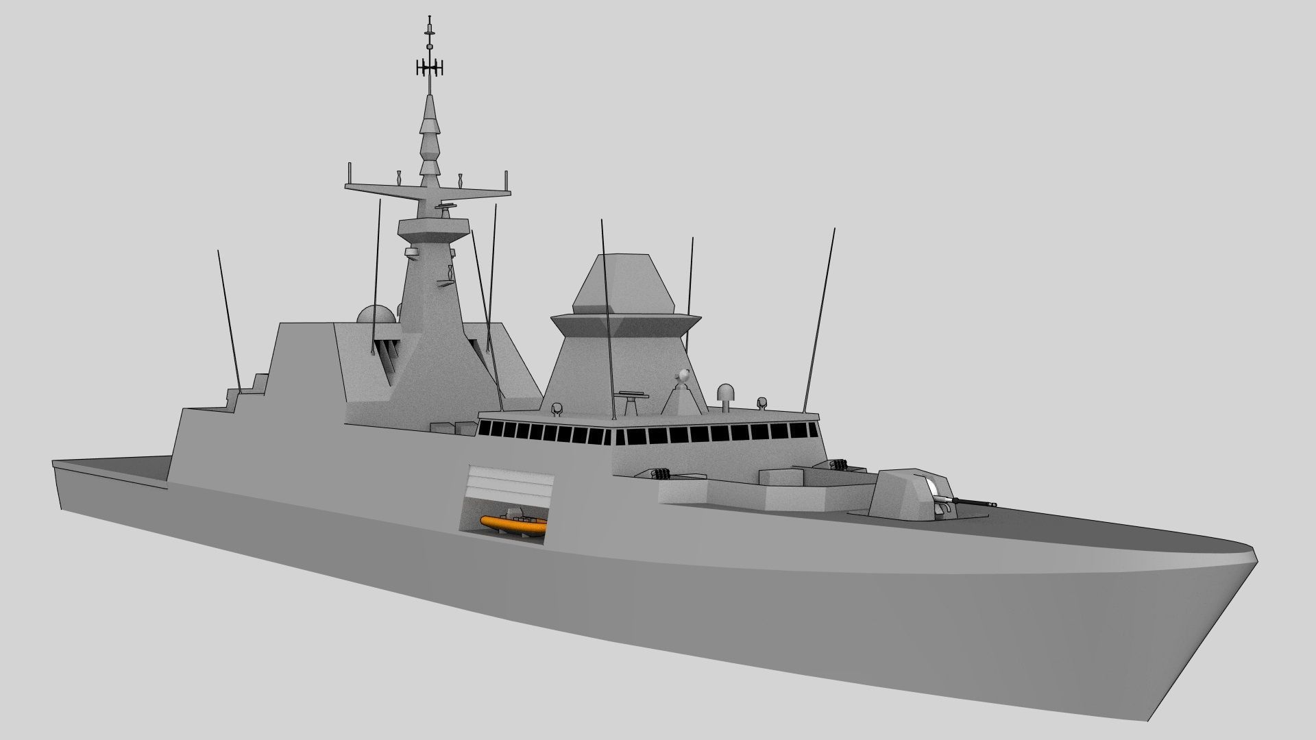 FFG Formidable Low-poly 3D model_7