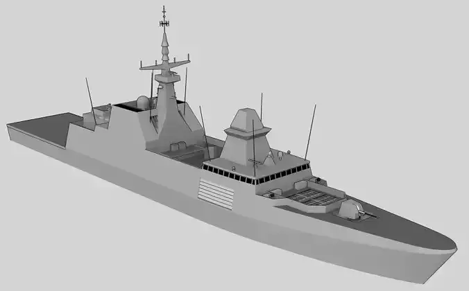 FFG Formidable Low-poly 3D model
