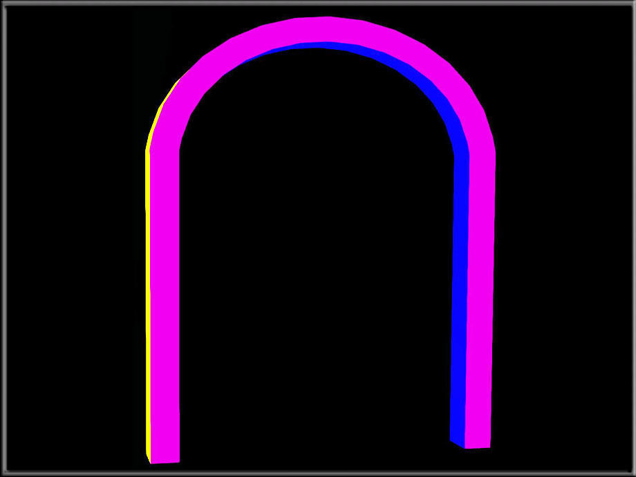 Round Arch 02 Low-poly 3D model_2