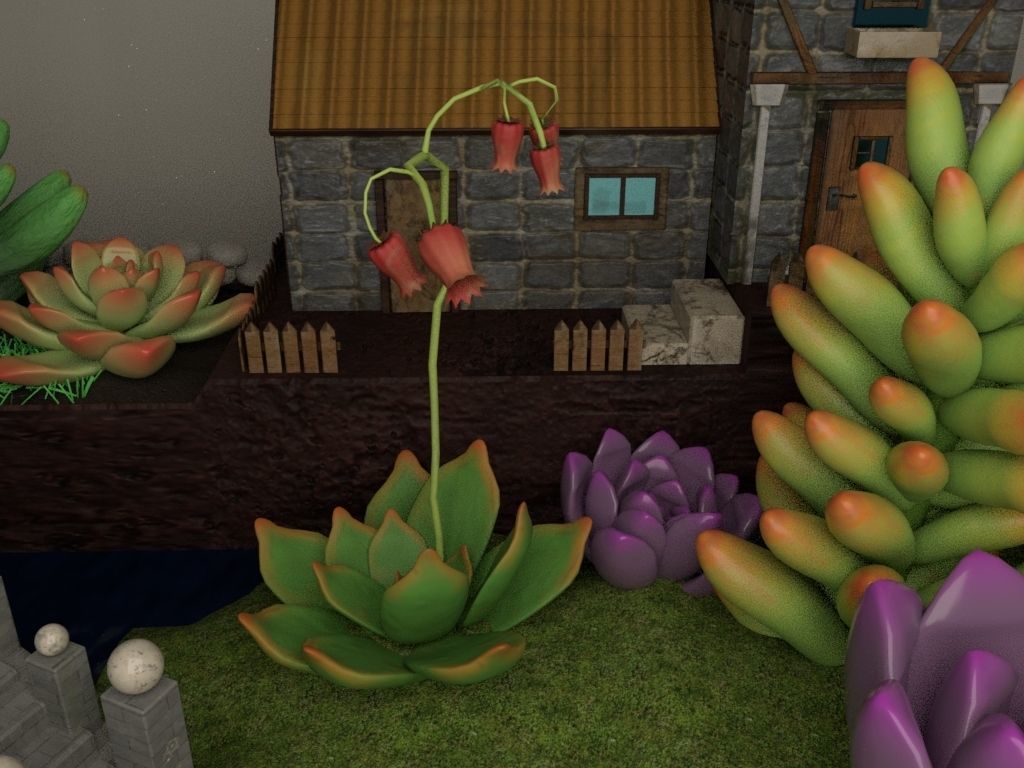 creative pot flower4 3D model_20