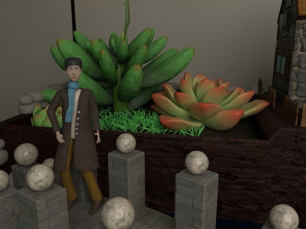 creative pot flower4 3D model_22