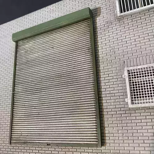 CLOSED ROLLER SHUTTER DOOR 7MM SCALE O GAUGE MODEL RAILWAY 3D print model