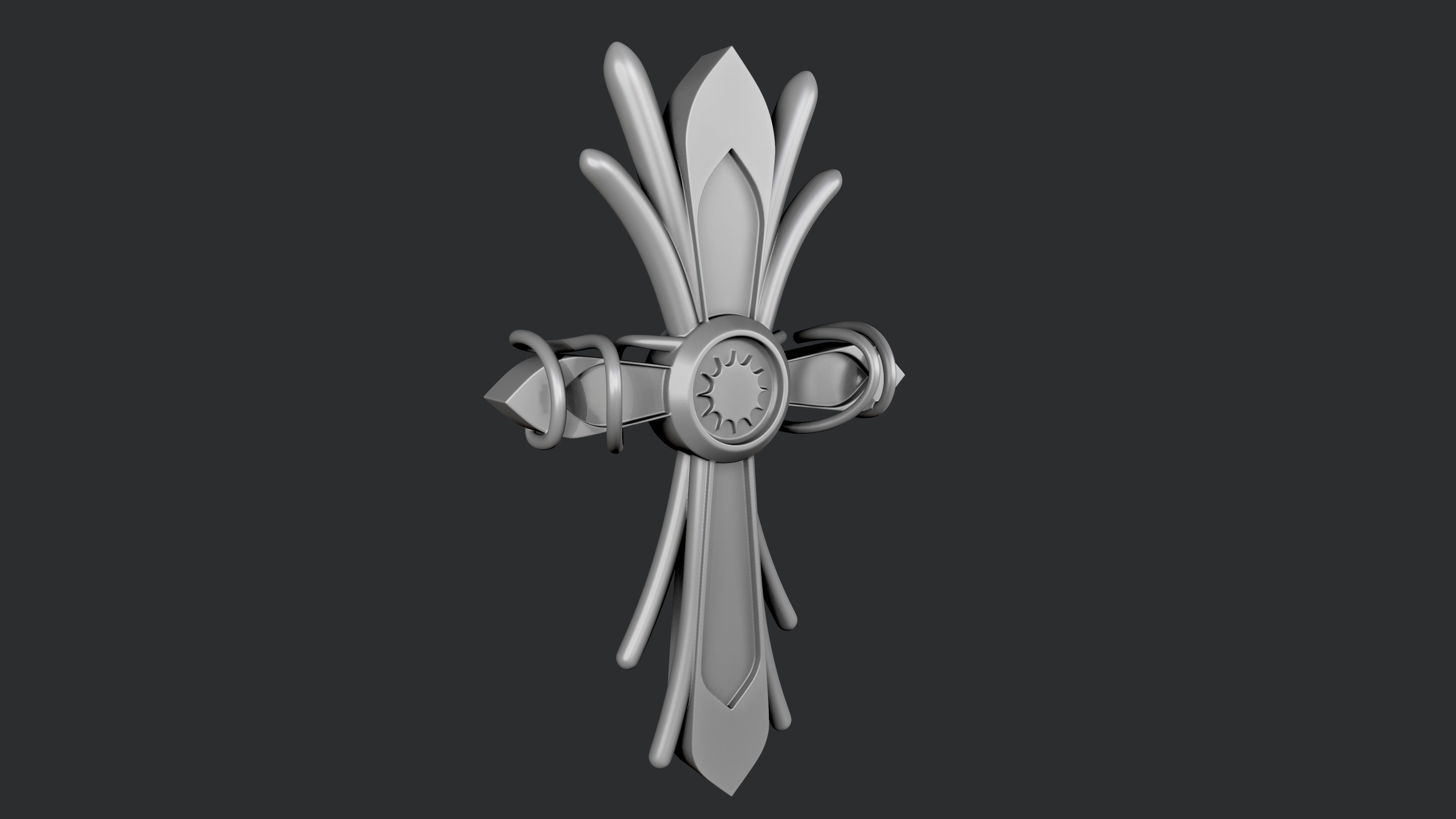 3d STL models for CNC cross 3D print model_1