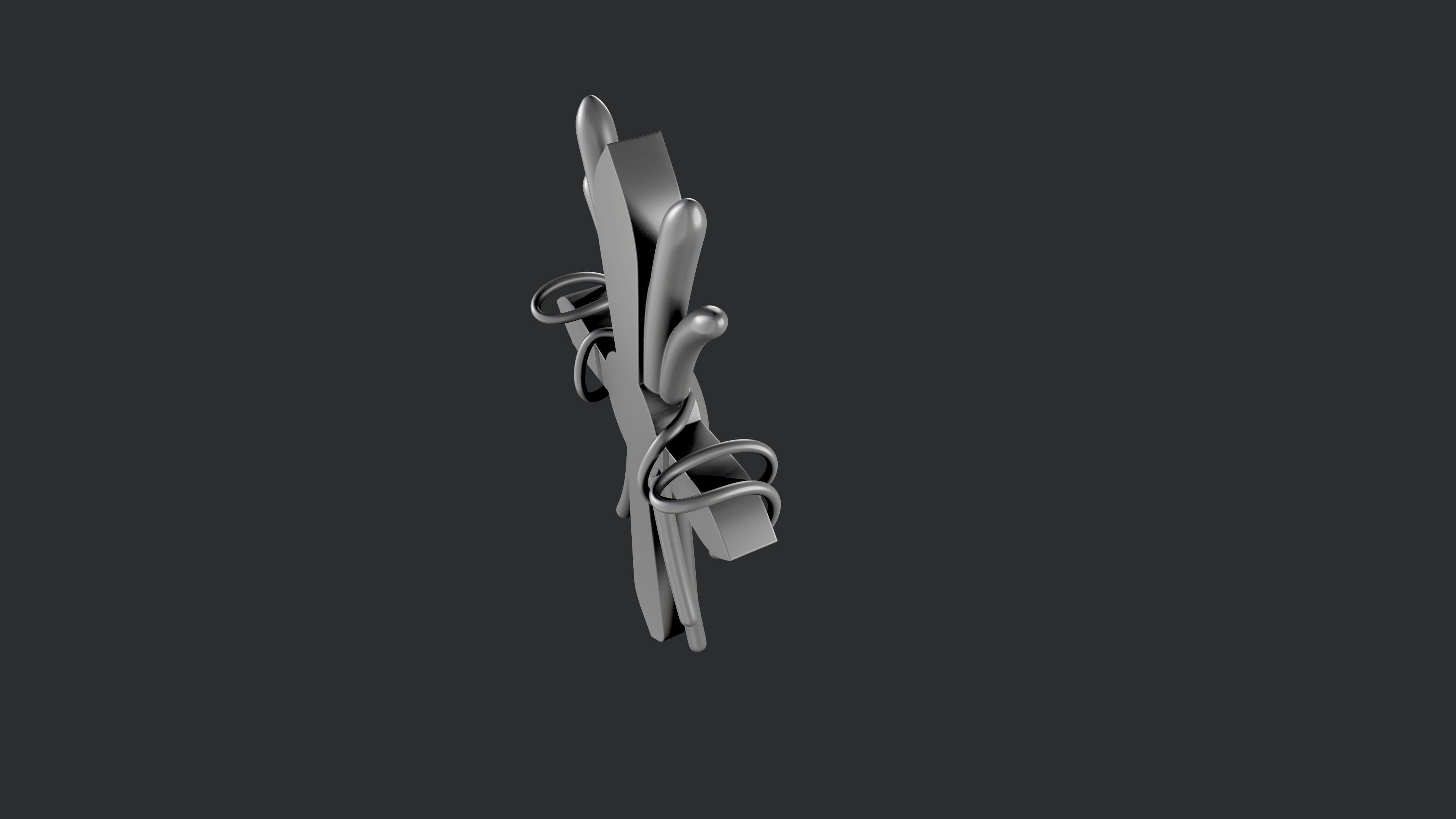 3d STL models for CNC cross 3D print model_3