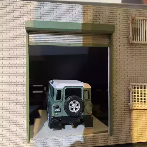 OPEN ROLLER SHUTTER DOOR 7MM SCALE O GAUGE MODEL RAILWAY 3D print model