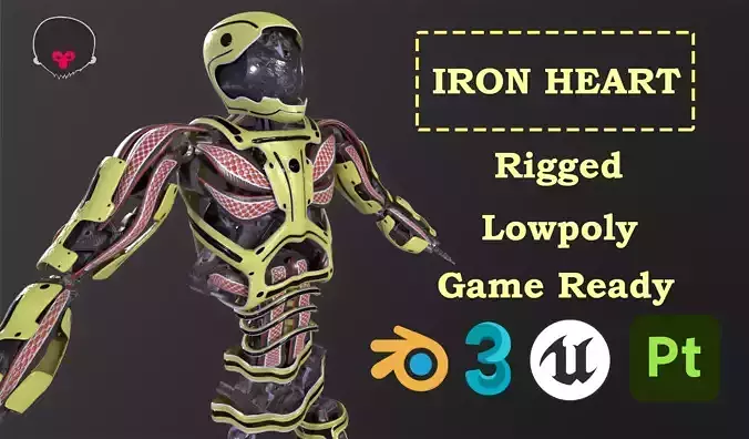 Iron Heart Rigged Game Ready Character