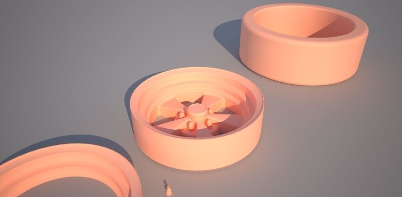 cragar s-s car wheel printable 3D print model_2