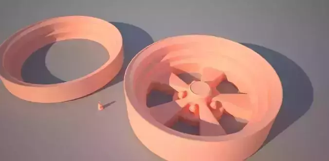 cragar s-s car wheel printable 3D print model