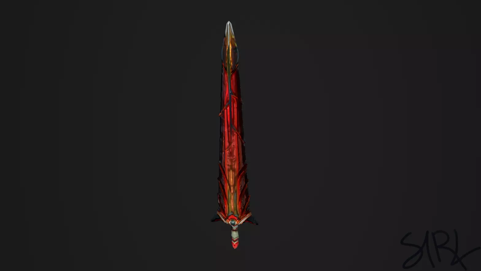 Jelly Sword Holydevil Free low-poly 3D model