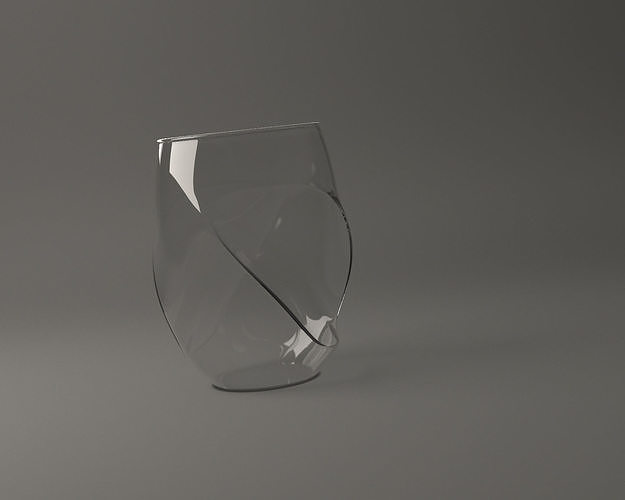 GLASSWARE---Alcohol Thumbprint Glass 3D print model