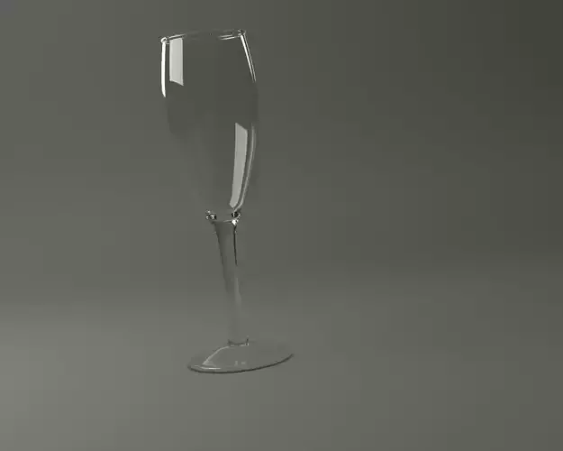 GLASSWARE---Champagne Flute 002 3D print model