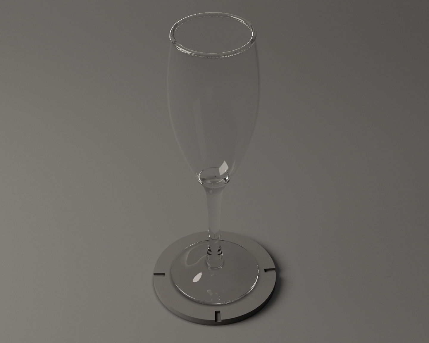 GLASSWARE---Champagne Flute 002 3D print model_24
