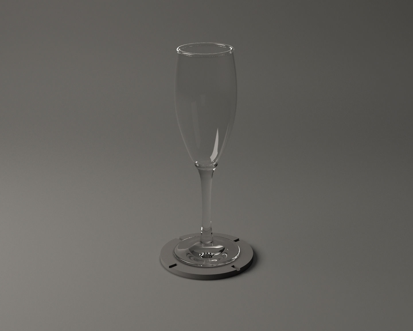 GLASSWARE---Champagne Flute 002 3D print model_5