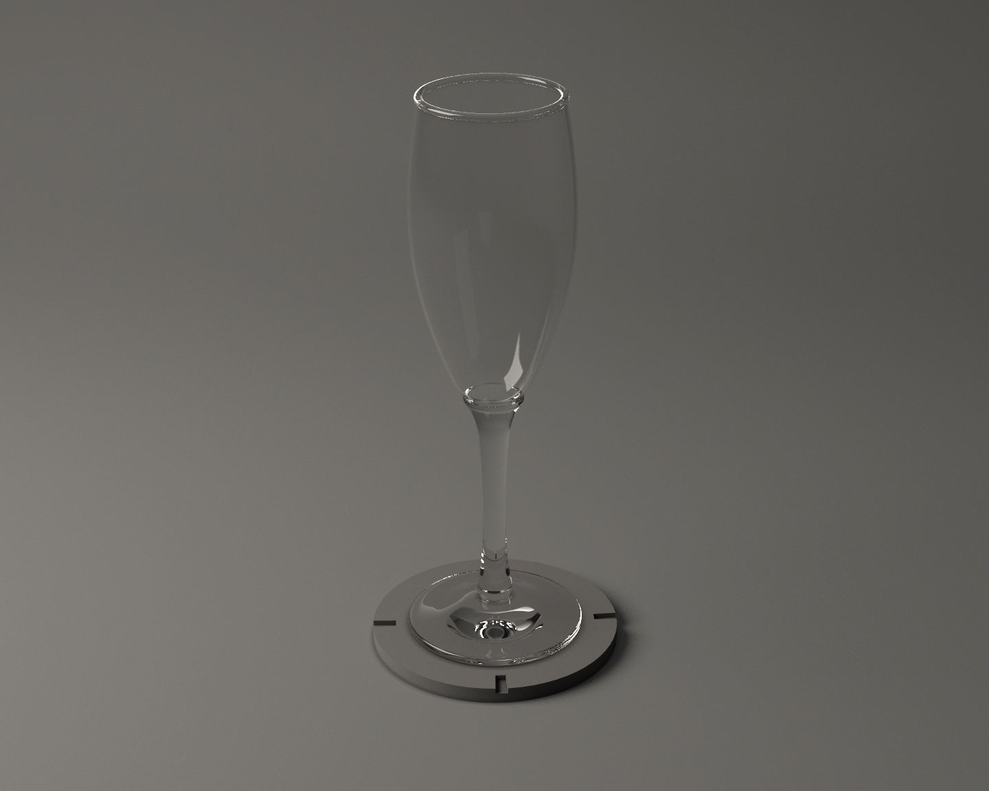 GLASSWARE---Champagne Flute 002 3D print model_23