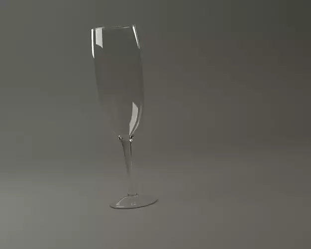 GLASSWARE---Champagne Flute 003 3D print model