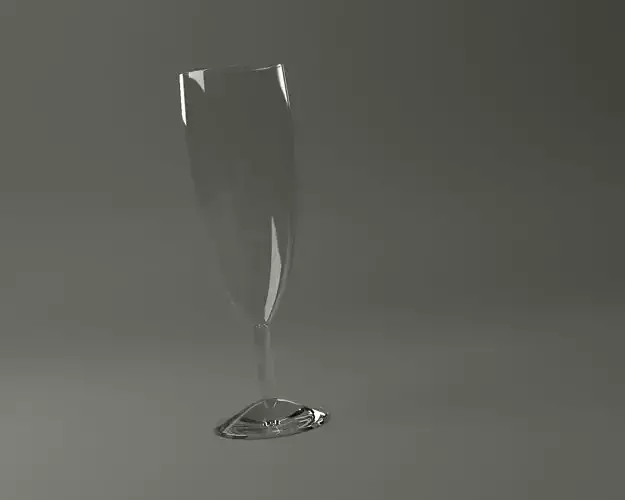 GLASSWARE---Champagne Flute 004 3D print model