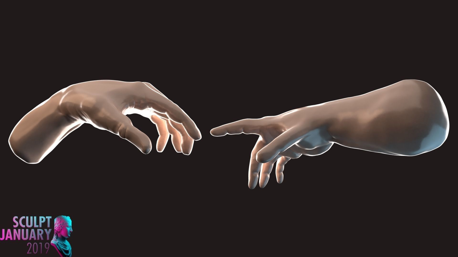 Hand anatomy 3D model_7