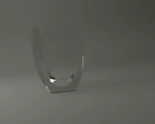GLASSWARE---Square Glass 001 3D print model