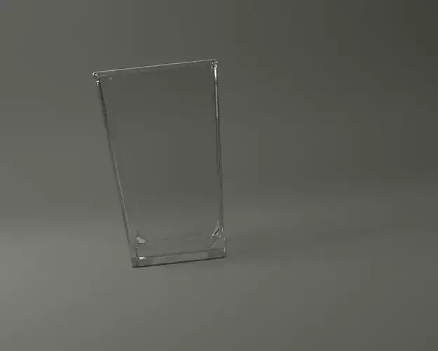 GLASSWARE---Square Glass 002 3D print model