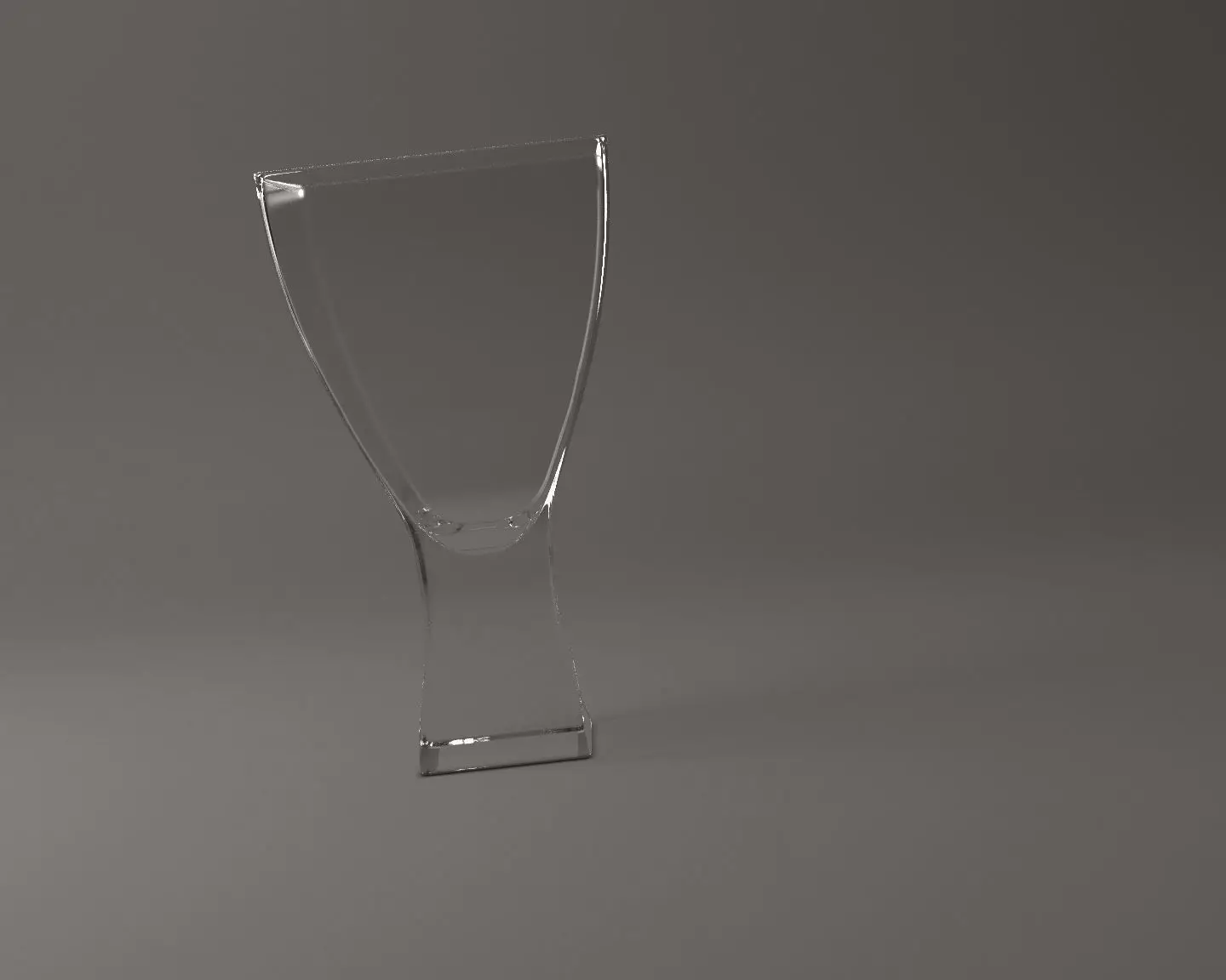 GLASSWARE---Square Cocktail Glass 001 3D print model