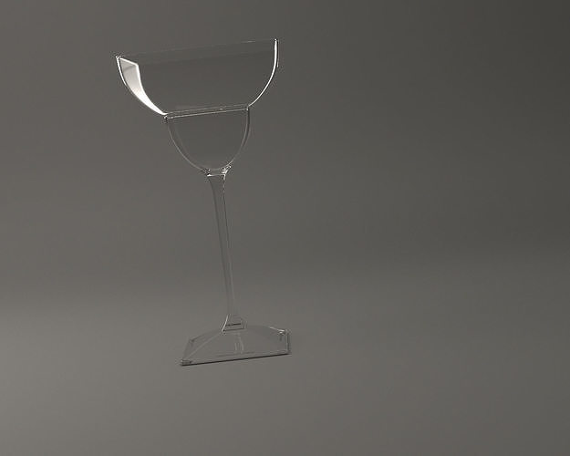 GLASSWARE---Square Cocktail Glass 002 3D print model