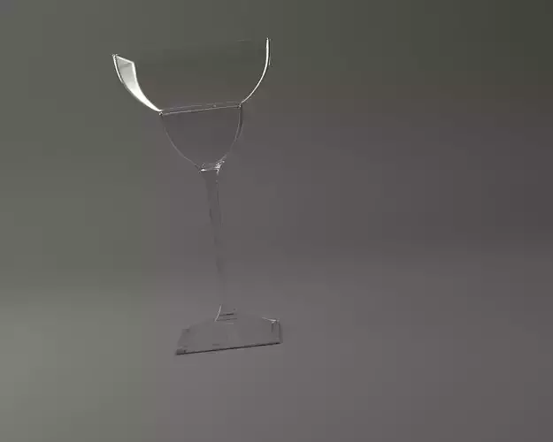 GLASSWARE---Square Cocktail Glass 002 3D print model