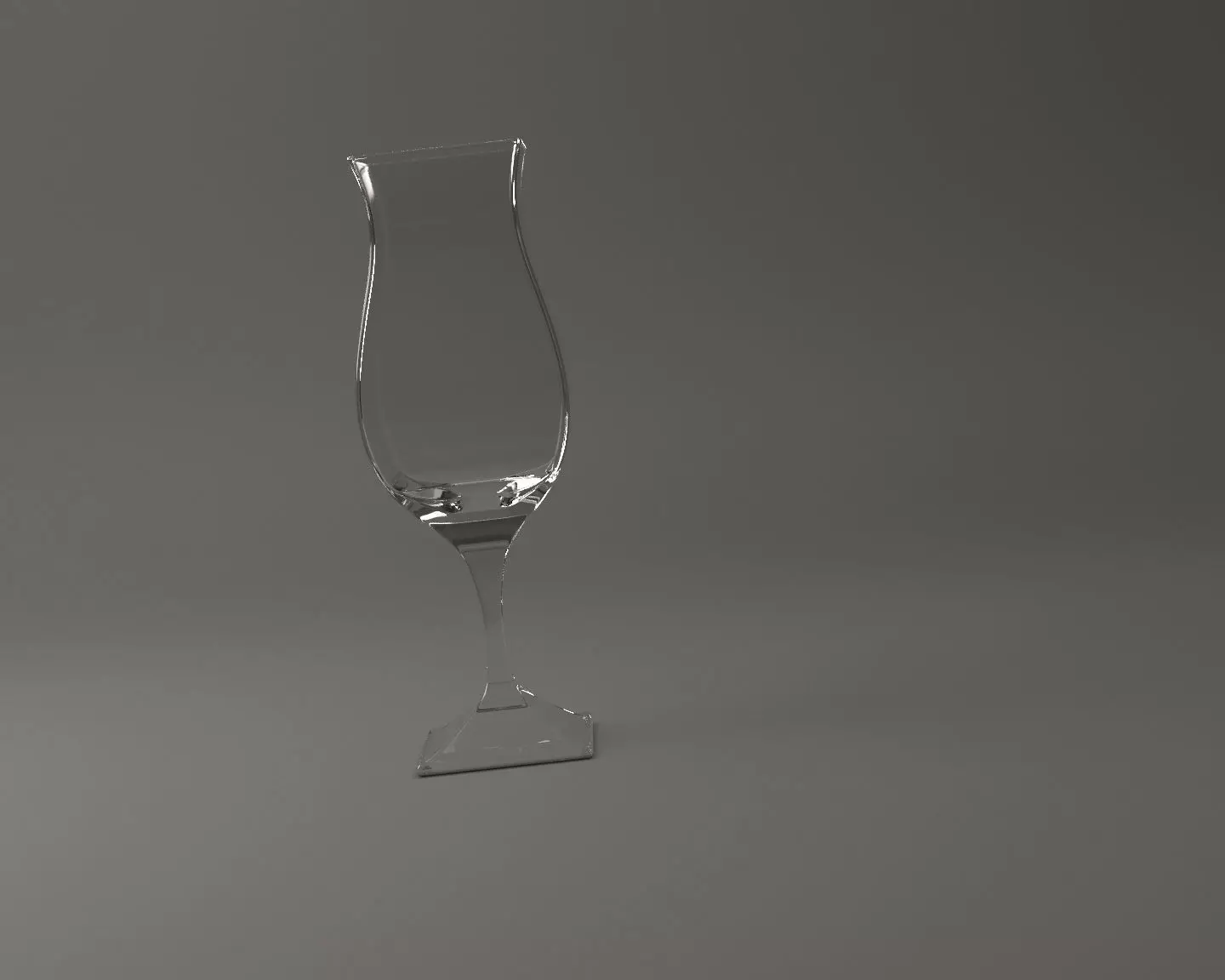 GLASSWARE---Square Wine Glass 001 3D print model