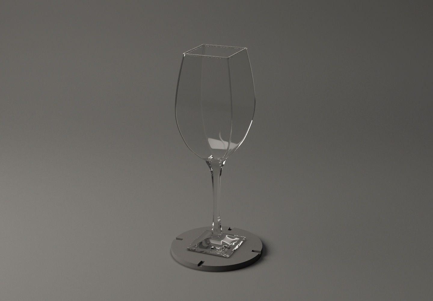 GLASSWARE---Square Wine Glass 002 3D print model_16