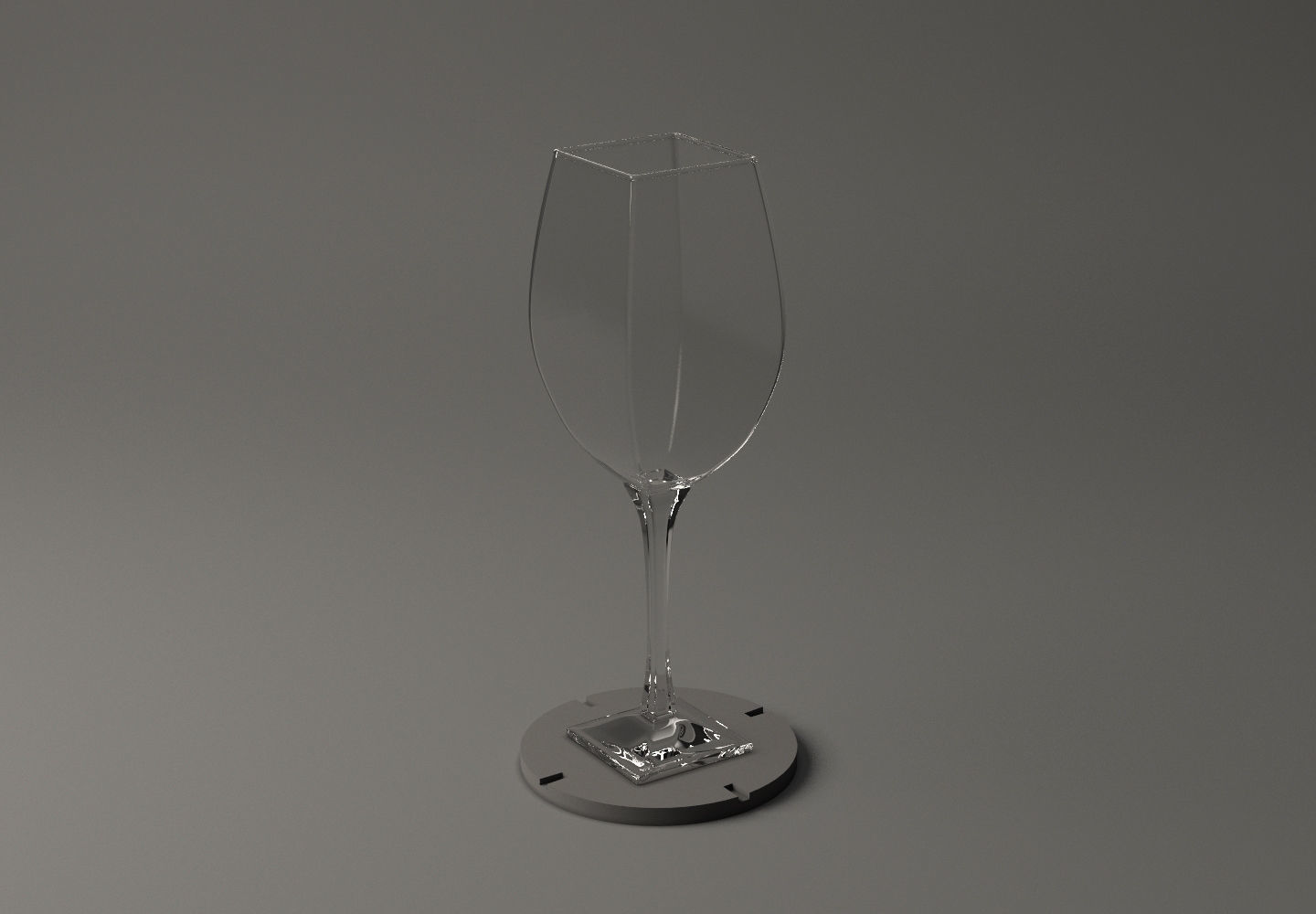 GLASSWARE---Square Wine Glass 002 3D print model_19