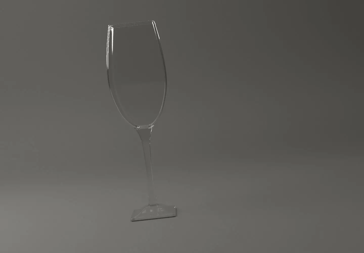 GLASSWARE---Square Wine Glass 002 3D print model_0