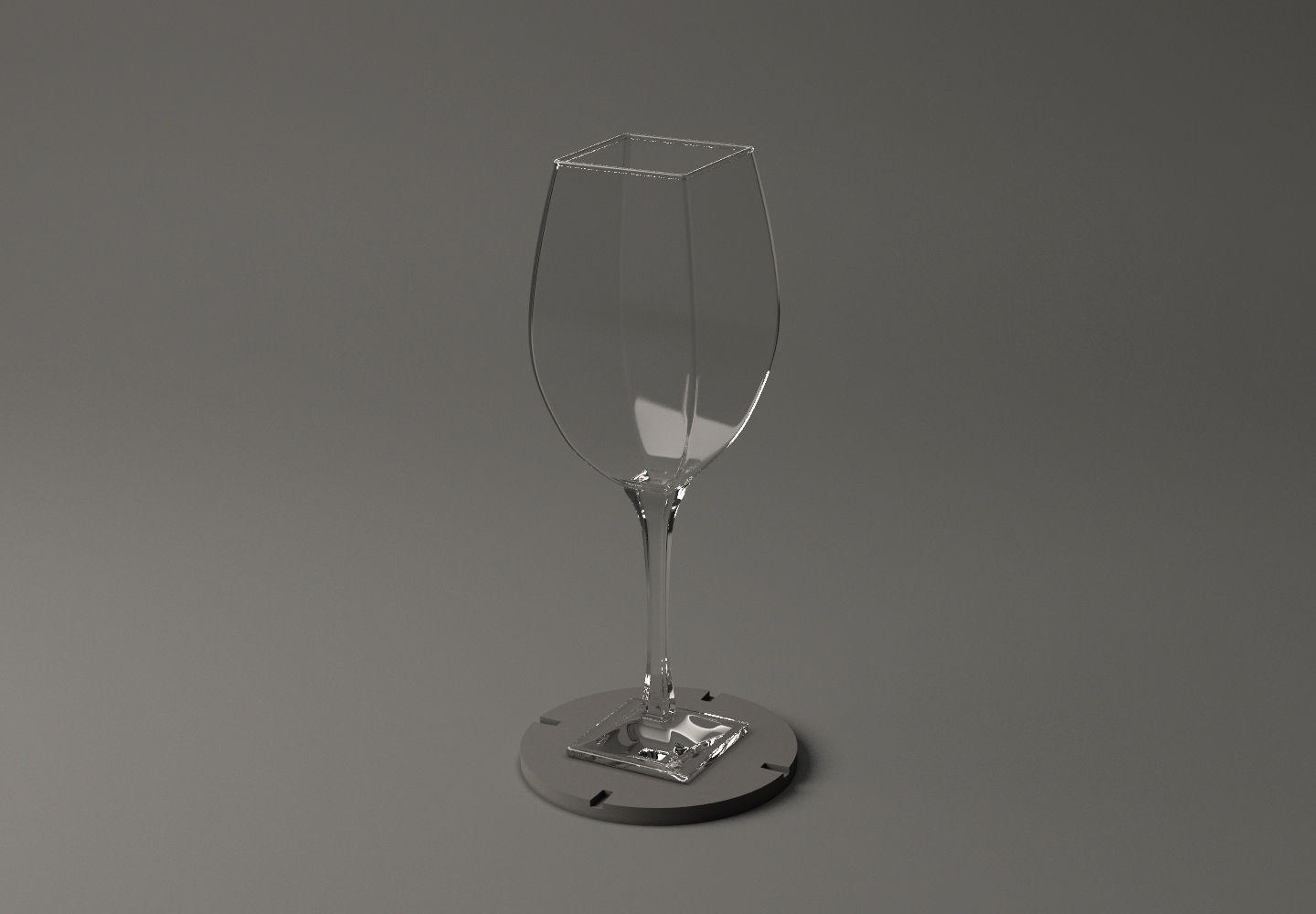 GLASSWARE---Square Wine Glass 002 3D print model_11