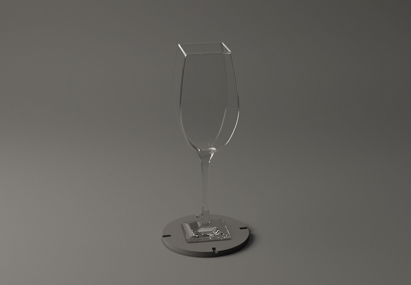 GLASSWARE---Square Wine Glass 002 3D print model_13