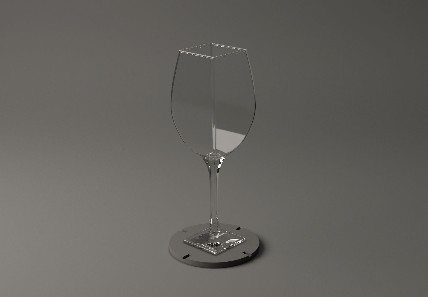 GLASSWARE---Square Wine Glass 002 3D print model_15