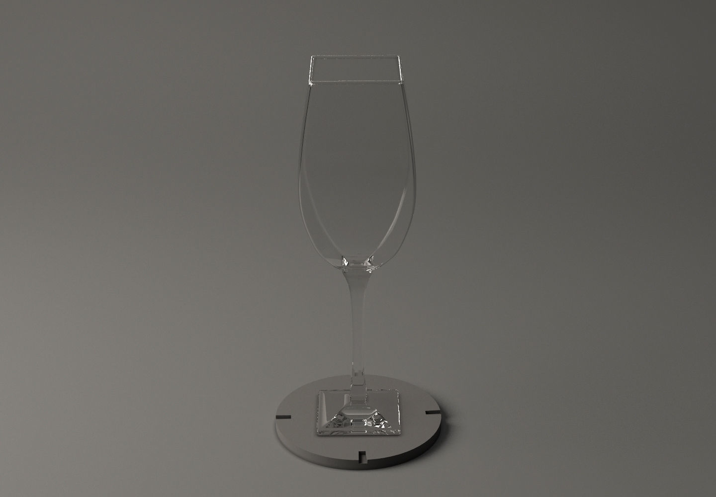 GLASSWARE---Square Wine Glass 002 3D print model_23