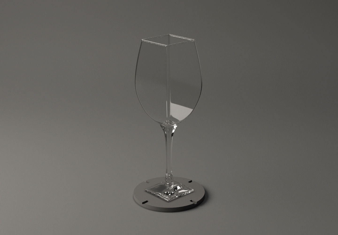GLASSWARE---Square Wine Glass 002 3D print model_10
