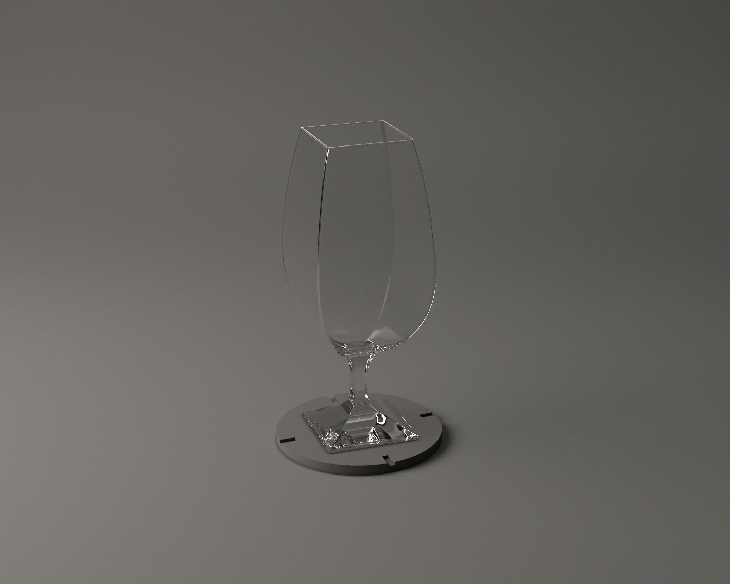 GLASSWARE---Square Wine Glass 005 3D print model_4