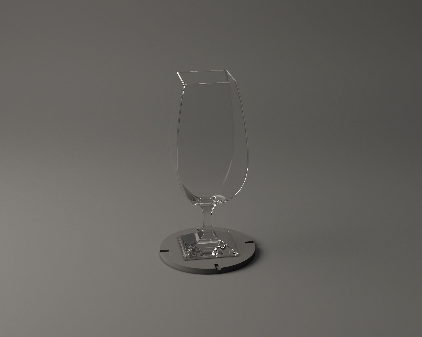 GLASSWARE---Square Wine Glass 005 3D print model_13