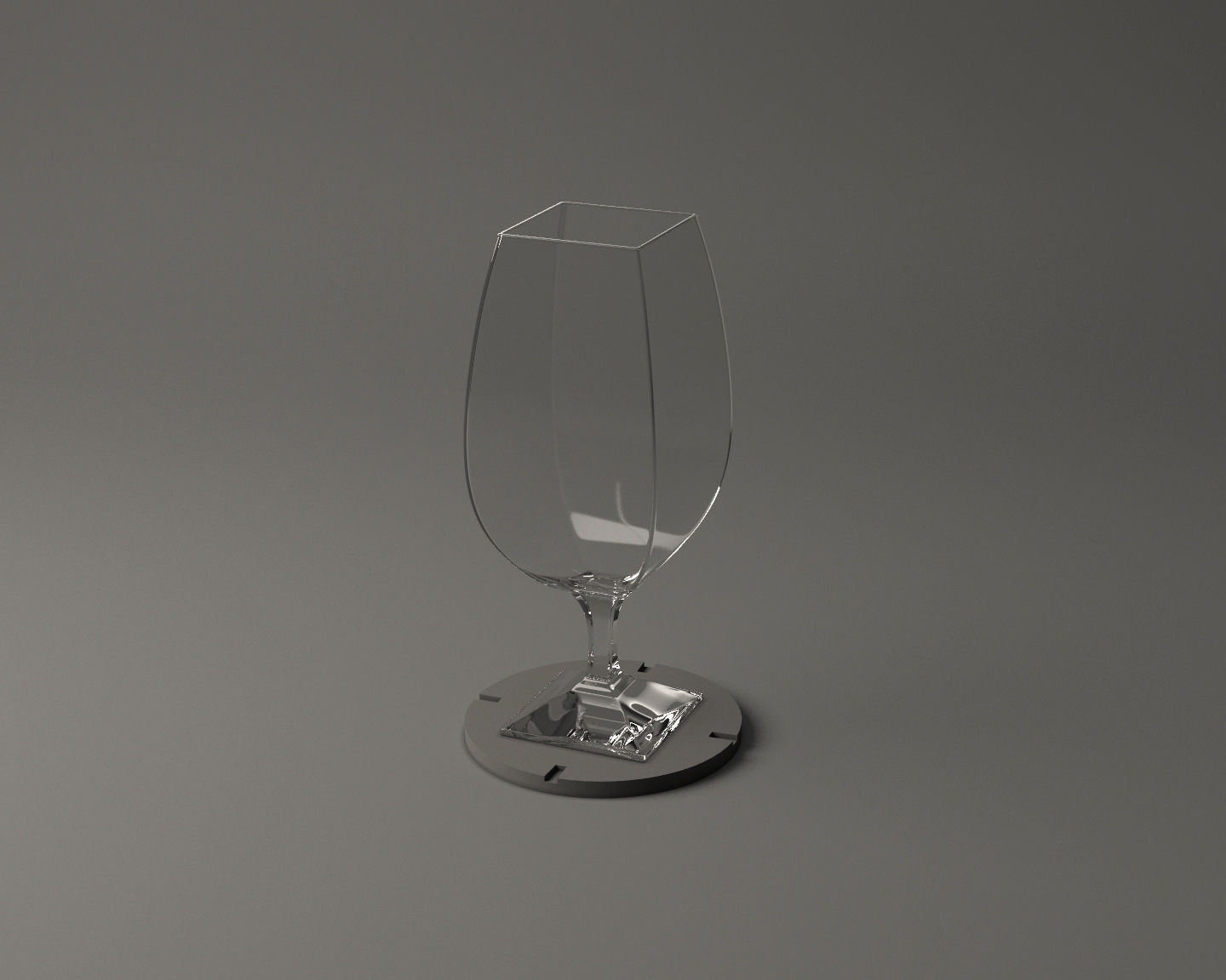 GLASSWARE---Square Wine Glass 005 3D print model_16