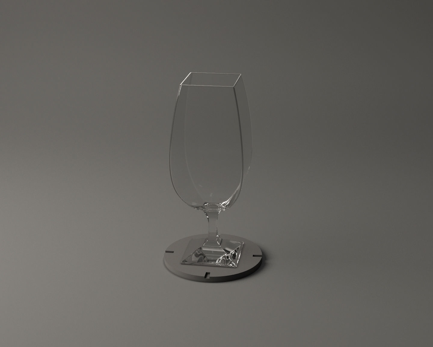 GLASSWARE---Square Wine Glass 005 3D print model_12