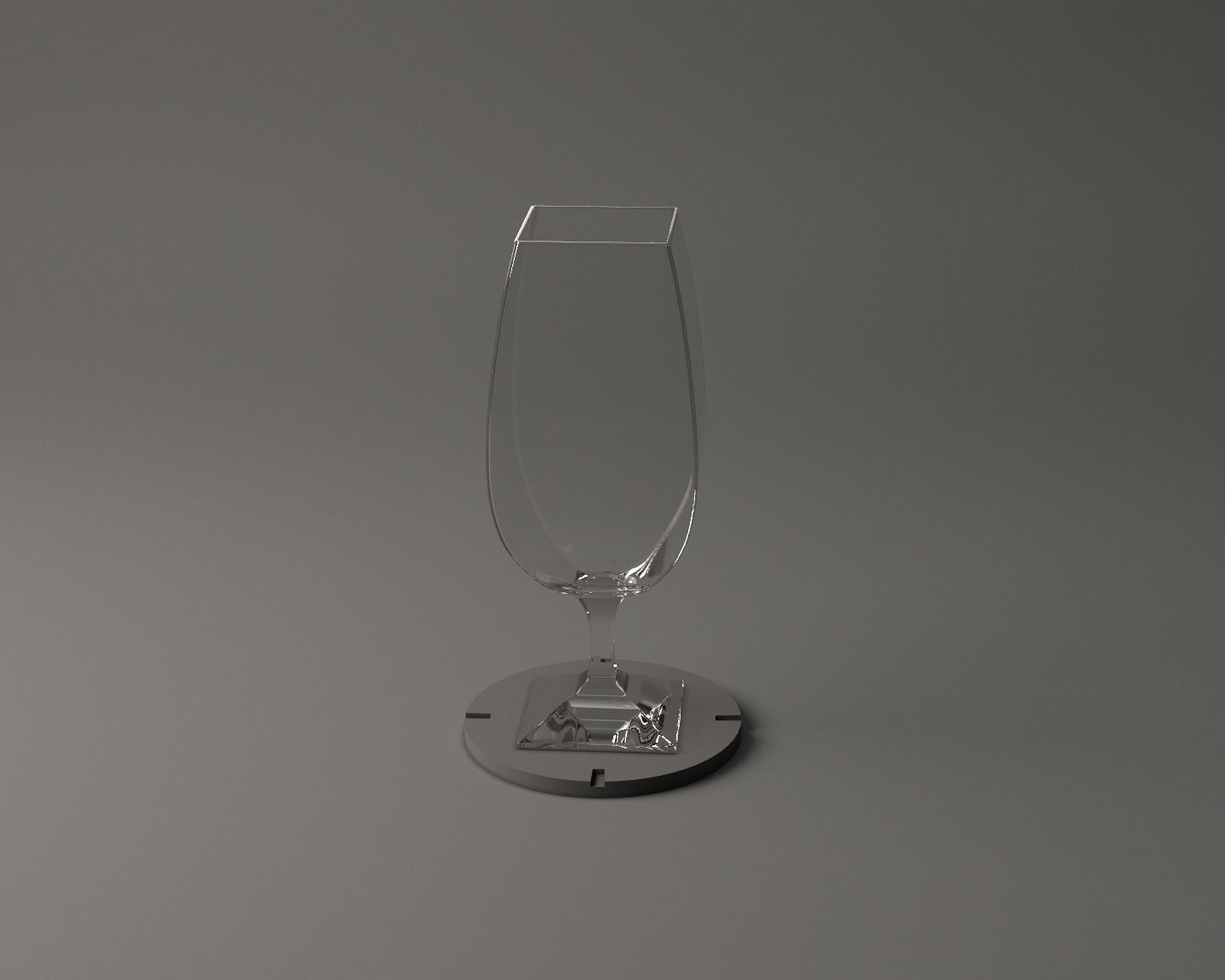 GLASSWARE---Square Wine Glass 005 3D print model_17