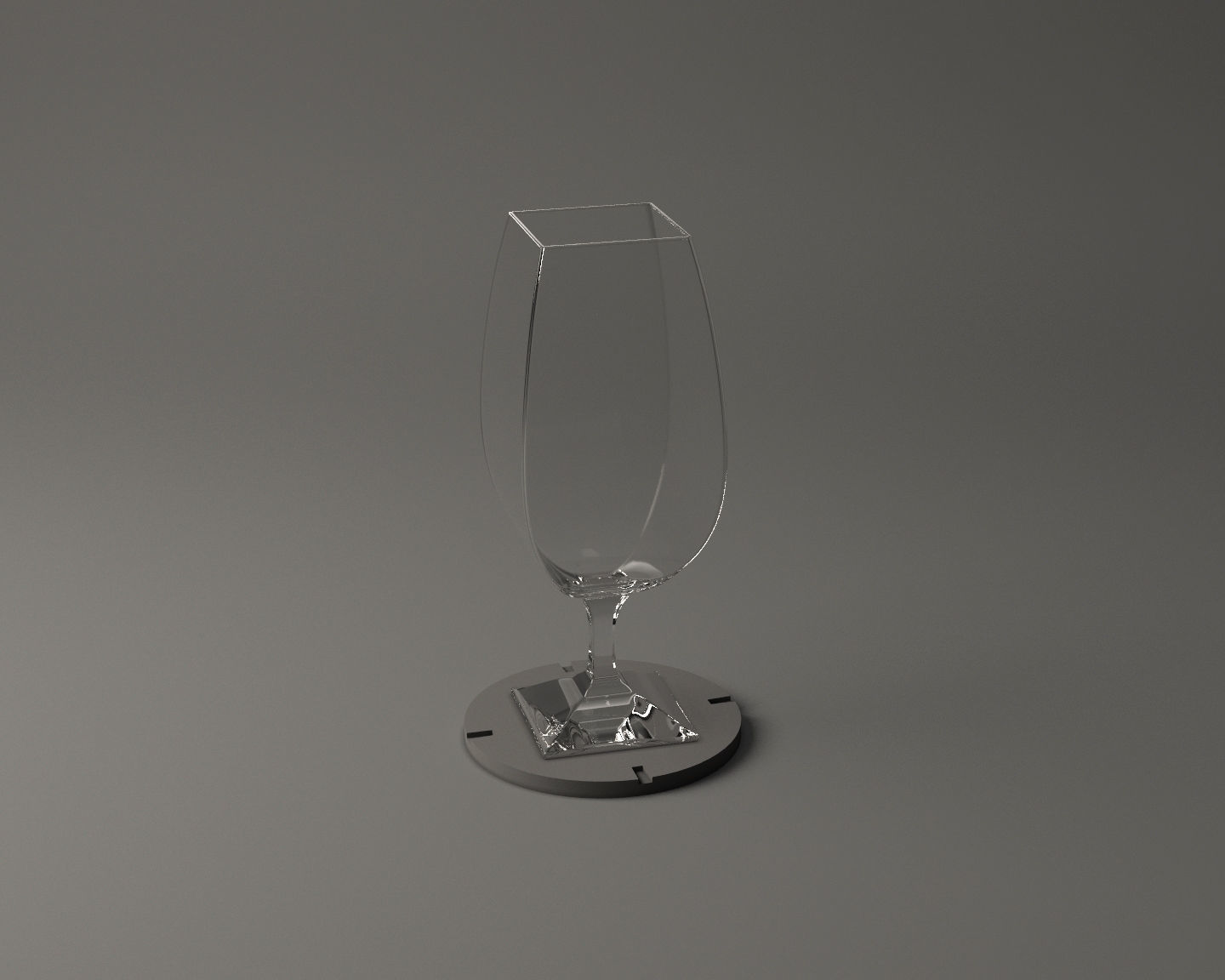 GLASSWARE---Square Wine Glass 005 3D print model_18
