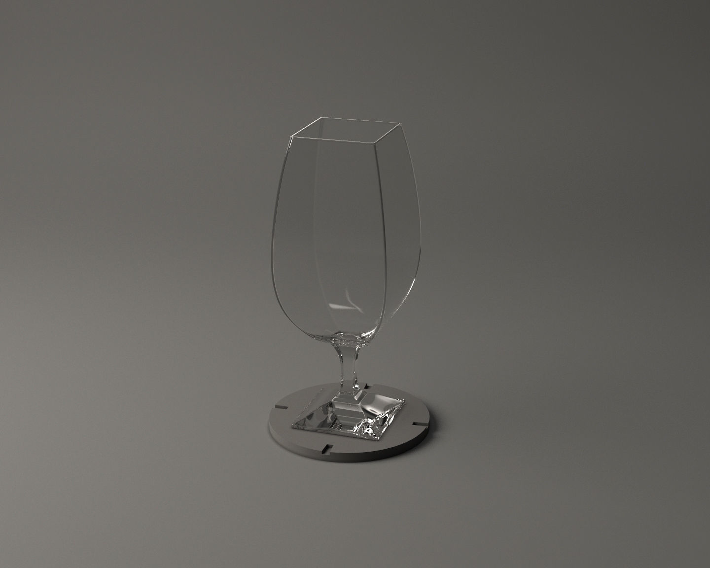 GLASSWARE---Square Wine Glass 005 3D print model_21
