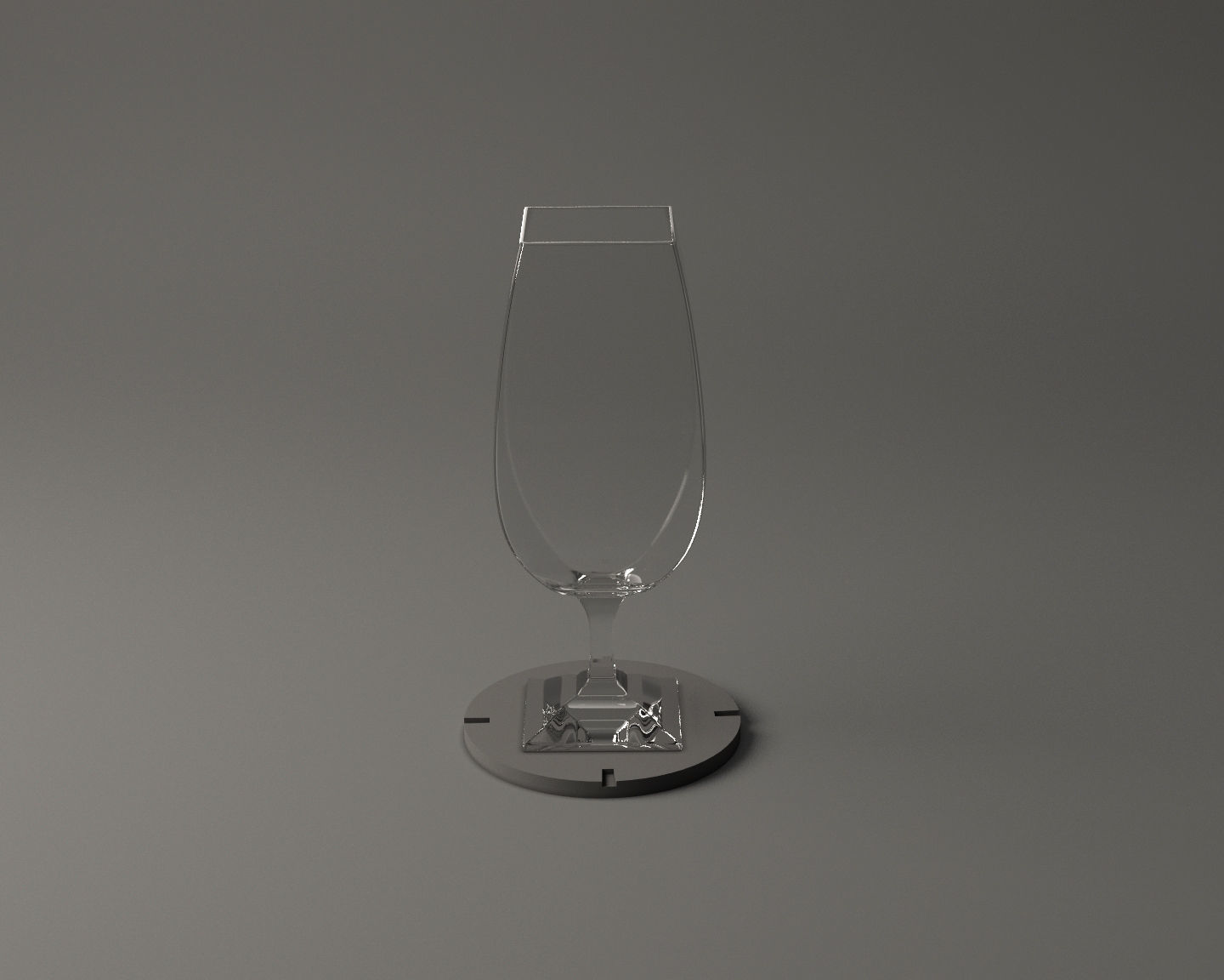 GLASSWARE---Square Wine Glass 005 3D print model_22