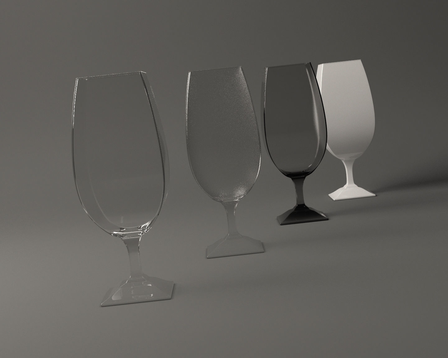 GLASSWARE---Square Wine Glass 005 3D print model_2